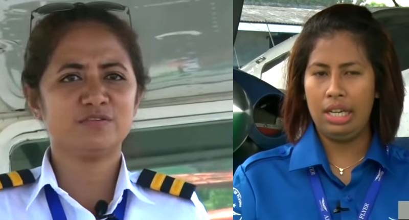 Inilah Dua Pilot Pesawat Komersial Wanita Pertama di Timor Leste asal District Oecusse