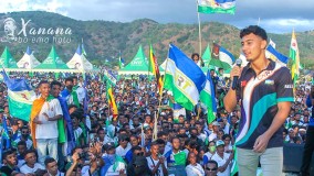 VIDEO - Penampilan Kay Olok Gusmao Mengajak Kaum Muda Timor Leste Memilih CNRT
