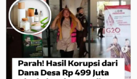 Kades Erpin Kuswati Diduga Korupsi Dana Desa Rp 499 Juta, Diantaranya untuk Beli Skincare