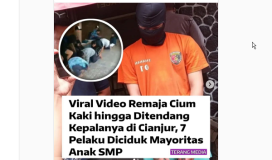 Gegara Video Cium Kaki, Polisi Ringkus Enam Remaja dan Satu Pelaku Dewasa di Cianjur