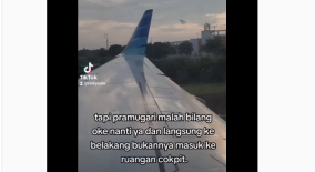 Layang-layang Nyangkut di Sayap Pesawat, Pilot Garuda 114 Terpaksa kembali ke Apron