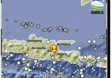 Gempa di Mojokerto 4,6 Magnetudo Kedalaman 10 Km, Terasa di Surabaya Malang dan Pasuruan