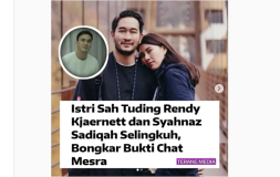 Selingkuh dengan Syahnaz Sadiqah, Rendy Kjaernett: Minta Maaf, Kini Fokus Benahi Kerusakan Keluarga