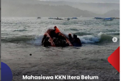 Sudah 20 Jam Mahasiswa Itera KKN Hilang Ditelan Ombak Pantai Kerbang Lampung Belum Ditemukan