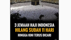 Sudah 11 Hari Tiga Jamaah Haji Indonesia Hilang di Tanah Suci, Ini Daftar Nama dan Kloternya