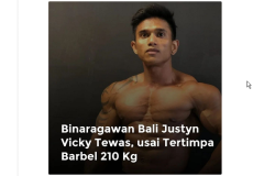 Gagal Squat Press, Binaragawan Justyn Vicky Tewas Akibat Tengkuk Patah Tertimpa Barbel 210 Kg  