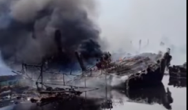 52 Unit Kapal Nelayan Habis Terbakar di Pelabuhan Jongor Tegal, Reserse Tengah Menyelidiki Penyebabnya