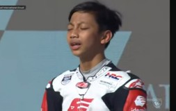 Ramadhipa (14) Termuda Juara 1 Balapan Motor 250cc Idemitsu Asia Talent Cup (IATC) Qatar 2024