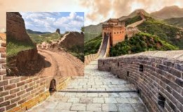 Cerita Gokil, Pekerja Koplak Ini Bikin Viral Tembok Besar China dengan Terobosan, Auto Digas Polisi