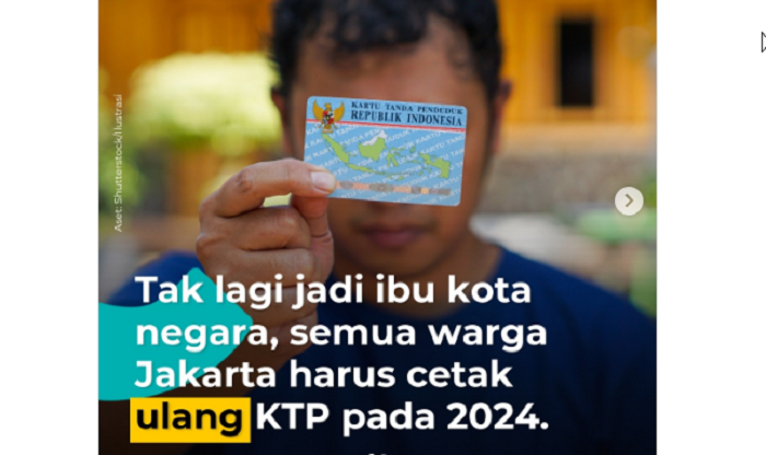 SELURUH WRAGA JAKARTA WAJIB CETAK ULANG KTP