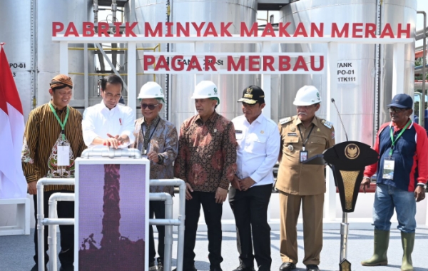 Jokowi resmikan pabrik